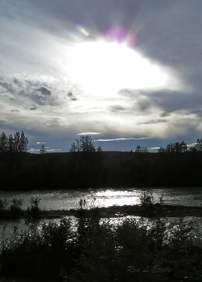 View Between Denali National Park and Fairbanks Alaska